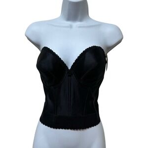 Vintage Carnival Bustier Corset Brassiere Bullet Bra 40C Union Made USA NEW NOS
